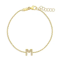 Sparkling Initial Kids Bracelet