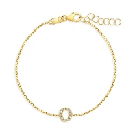 Sparkling Initial Kids Bracelet