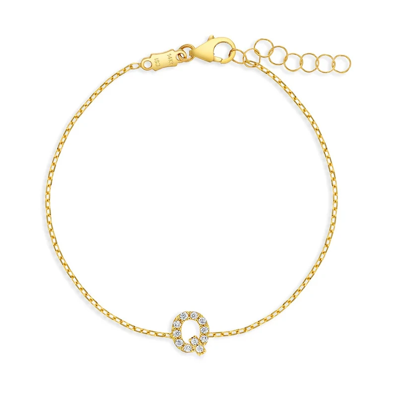 Sparkling Initial Kids Bracelet