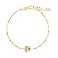 Sparkling Initial Kids Bracelet
