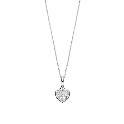 Amulet Heart Silver Necklace
