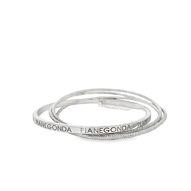 Love Circles Multi Bangle Bracelet w/Diamond Cut