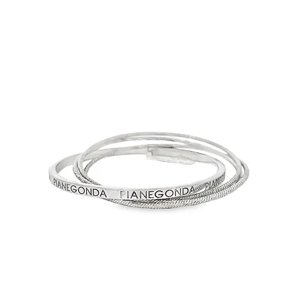 Love Circles Multi Bangle Bracelet w/Diamond Cut