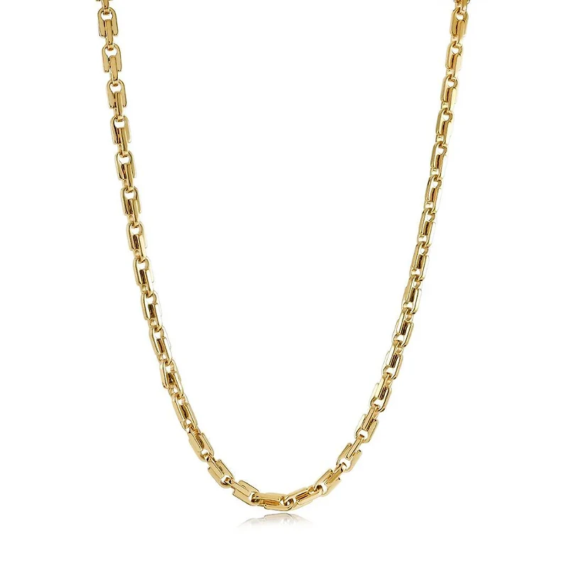 Zipper 5MM Gold Steel Chain