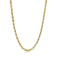 Zipper 5MM Gold Steel Chain