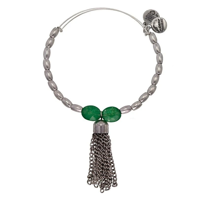 Artist Pallete Tassle Bangle - Green