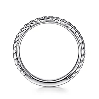 Braided White Gold ring