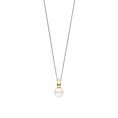 Two Tone Pearl Necklace