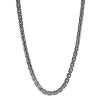 6MM Cuboid Black Steel Chain