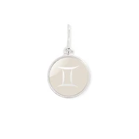 Gemini Zodiac Silver Charm
