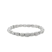 Rhodium Elastic Bracelet
