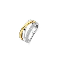 Crossover Trilogy Two Tone Ring