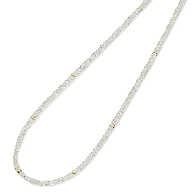 Natural Green Amethyst Gemstones Necklace