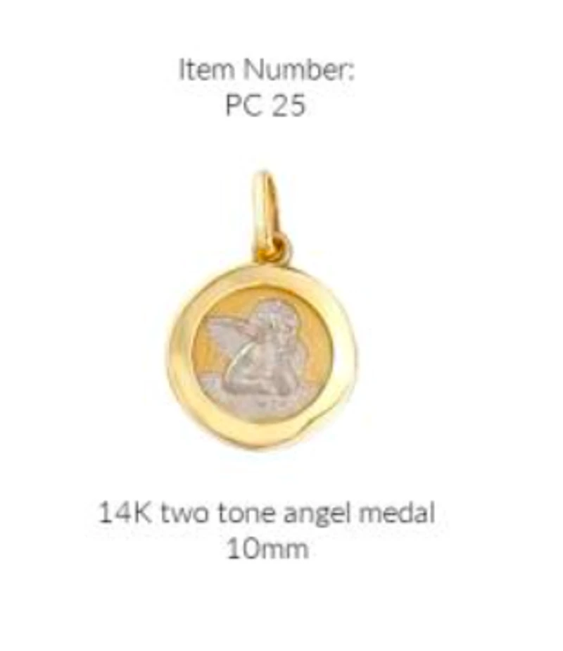 Guardian Angel 14K Pendant 11MM