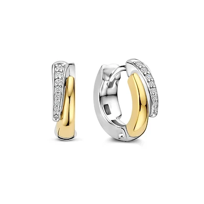 Modern Curve Golden Earrings
