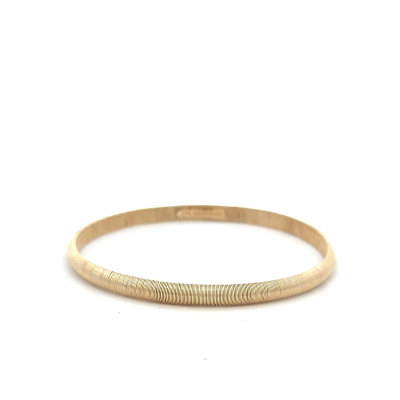 Textured Gold Plated Bangle Bracelet