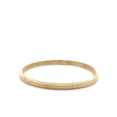 Textured Gold Plated Bangle Bracelet