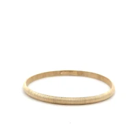 Textured Gold Plated Bangle Bracelet