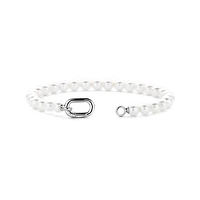 Pearl Silver Clasp Bracelet