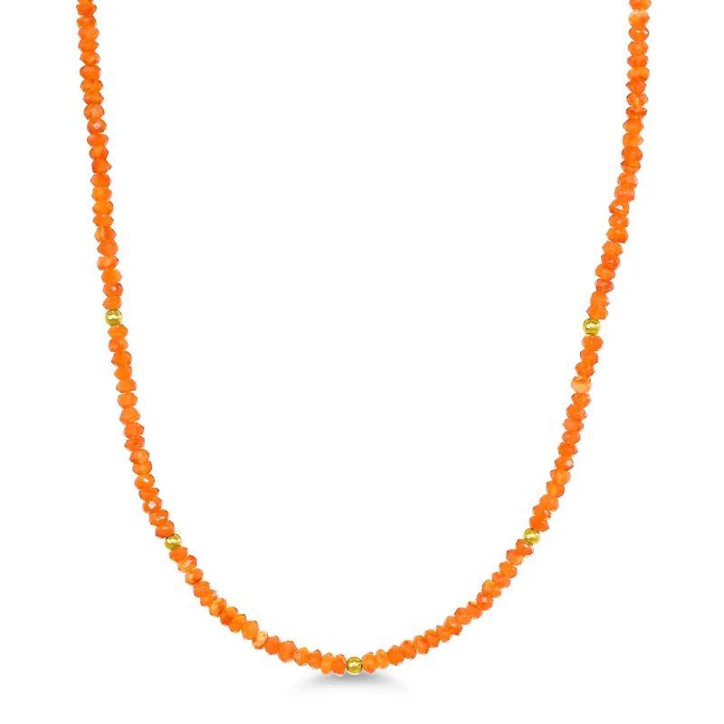 Natural Carnelian Gemstones Necklace