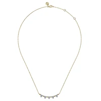 Intricate Smile Bar Diamonds Necklace