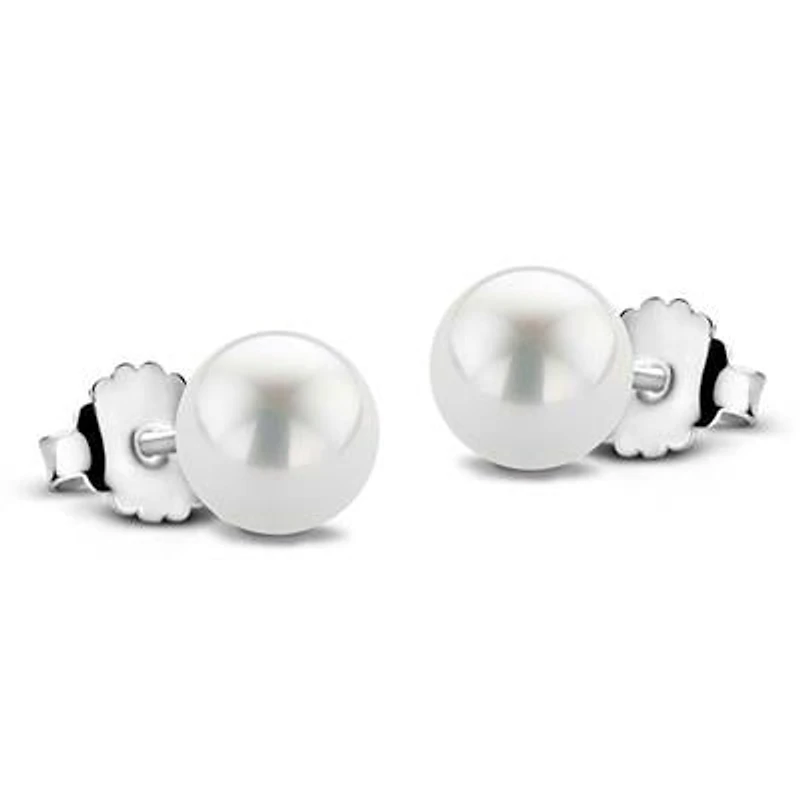 Pearl Stud Earrings 8mm
