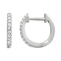 Diamond Huggie 11MM Earrings