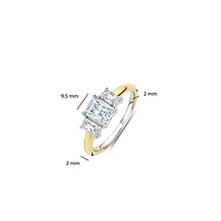 Rectangular Elegance Clear Ring