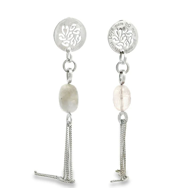 Power of Beauty Earrings w/Peridot & Amethyst Stones