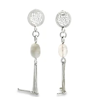 Power of Beauty Earrings w/Peridot & Amethyst Stones