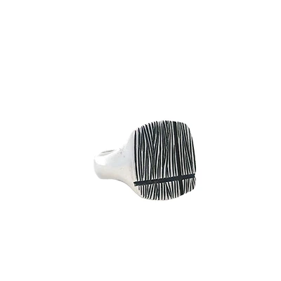 Textured Silver Ring (Size 10.5)