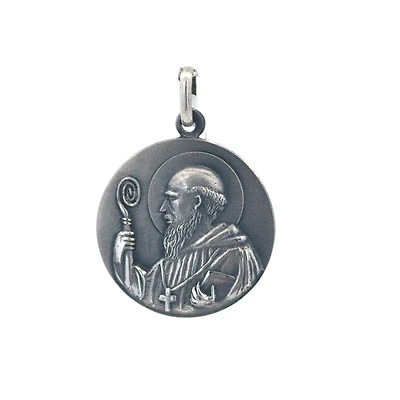 Saint Benedict Silver 26MM Pendant