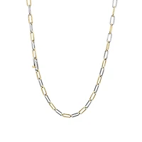 Paperclip Two Tone Necklace