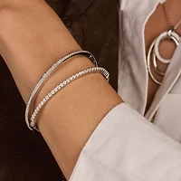 Classic Silver Bangle Bracelet