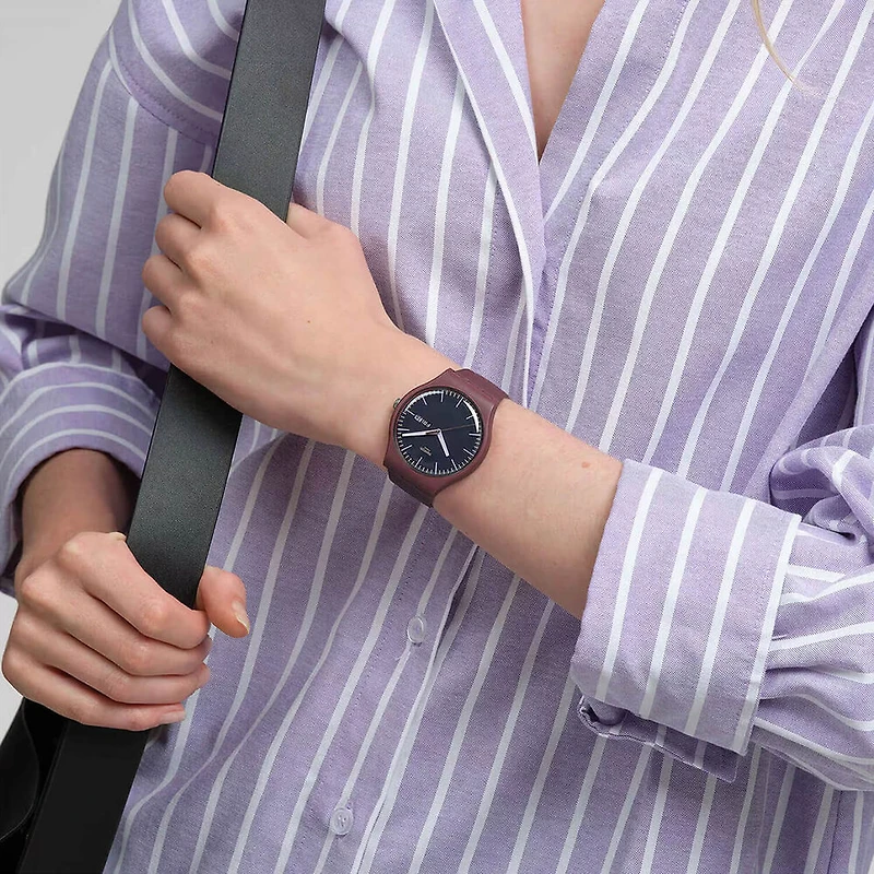 Burgandy Burry Watch
