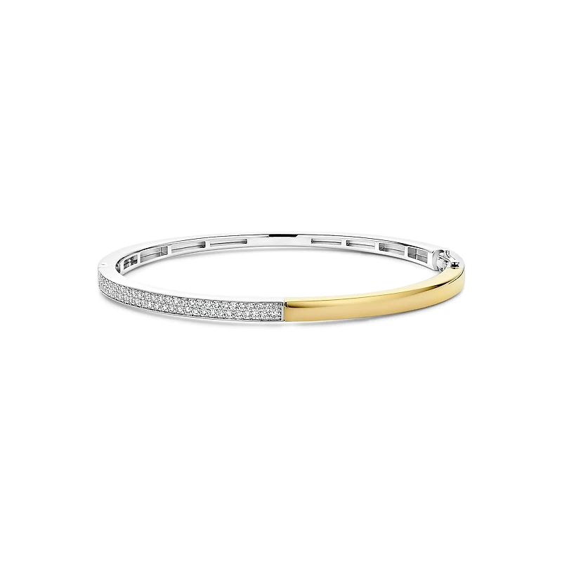 Mixed Split Bangle Bracelet