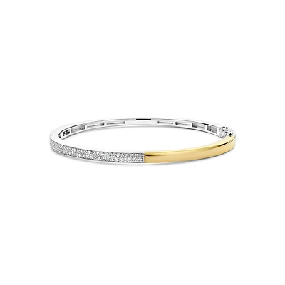 Mixed Split Bangle Bracelet