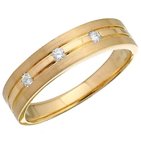 Three Diamond Gold Band