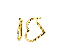 Heart Shape Small Hoop Earrings