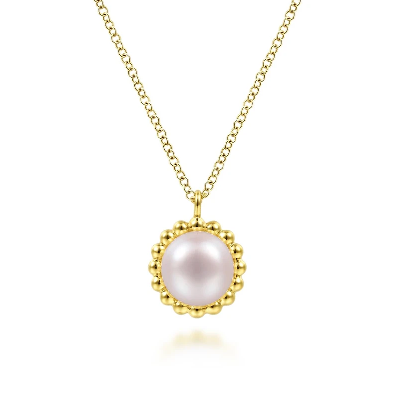 Gold Pearl Necklace