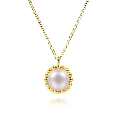 Gold Pearl Necklace