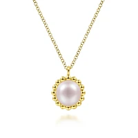 Gold Pearl Necklace