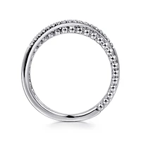 Crossing Diamond White Gold Ring