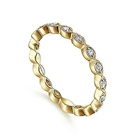 Marquise Station Diamond Ring