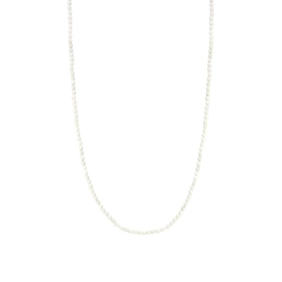 Radiant White 3mm Bead Necklace
