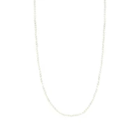 Radiant White 3mm Bead Necklace