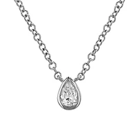 .12ct pear diamond neckalce