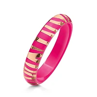 Pink Zebra Bangle