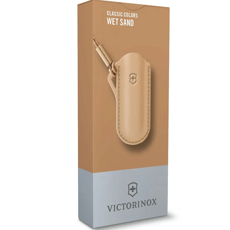 Light Brown Wet Sand Leather Knife Case