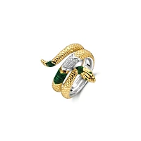 Iconic Snake Malachite Ring